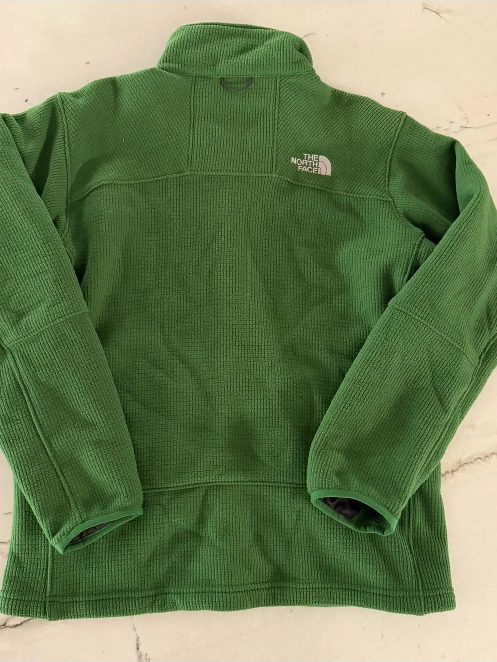 The North Face M Waffle Knit Fleece Lined Jacket Green